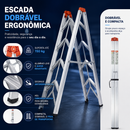 [PROMOÇÃO DE LANÇAMENTO] Escada Dobrável Ergonômica + Brinde
